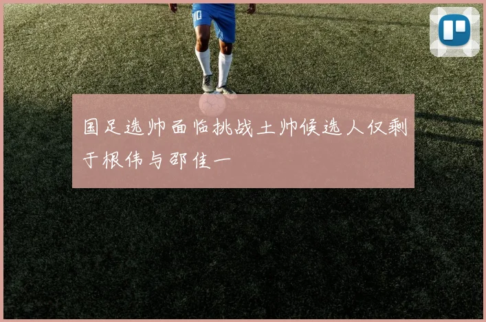 国足选帅面临挑战土帅候选人仅剩于根伟与邵佳一